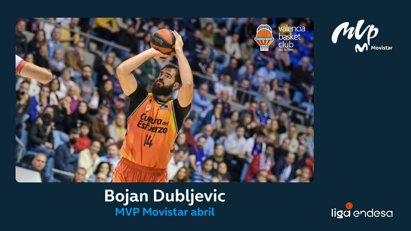 Bojan Dubljevic, MVP Movistar de abril