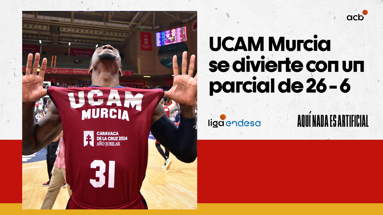UCAM Murcia se divierte con un parcial final de 26-6