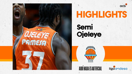 Semi Ojeleye impone su físico en la victoria de Valencia Basket
