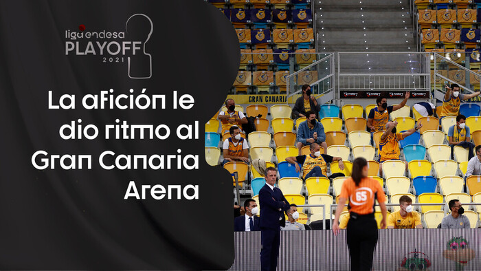 La afición le dio ritmo al Gran Canaria Arena