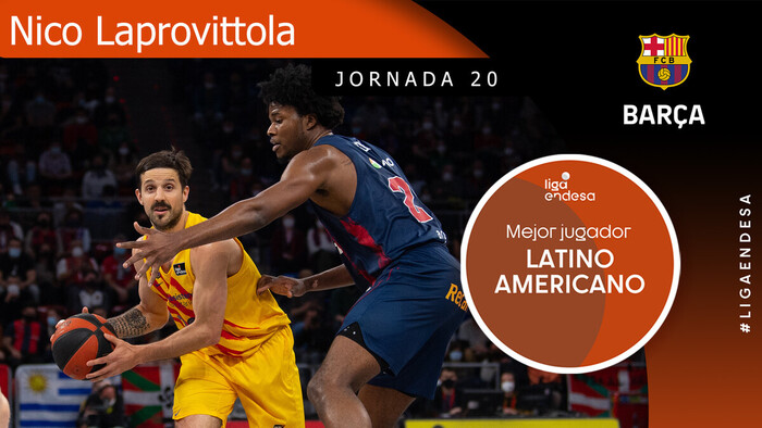Nico Laprovittola, Mejor Jugador Latinoamericano de la Jornada 20