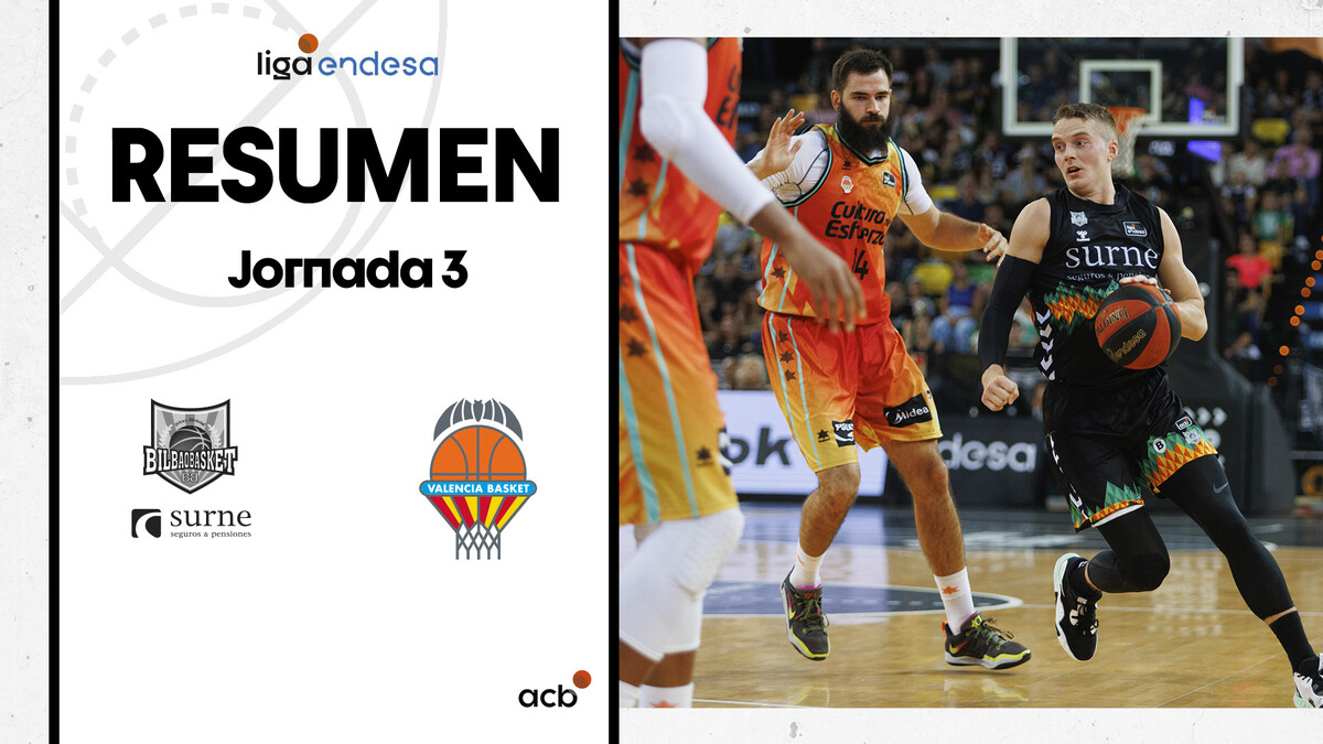 Surne Bilbao Basket 71 - Valencia Basket 65 (J3)