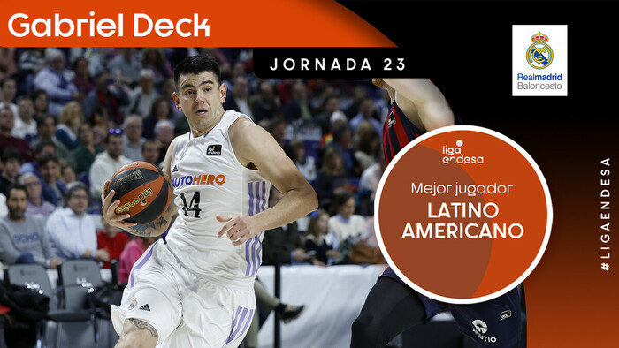 Gabriel Deck, Mejor Jugador Latinoamericano de la Jornada 23