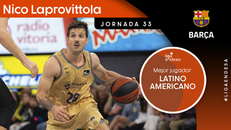 Nico Laprovittola, Mejor Jugador Latinoamericano de la Jornada 33