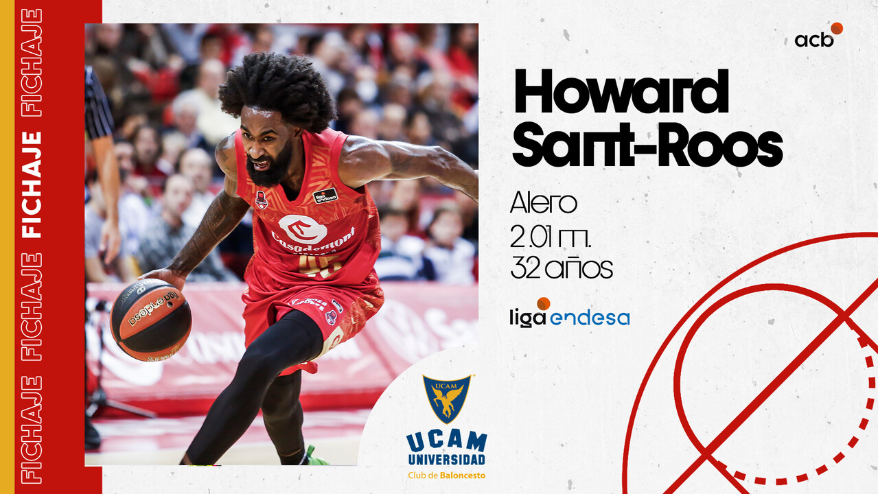 Howard Sant-Roos, poderío físico y experiencia para UCAM Murcia