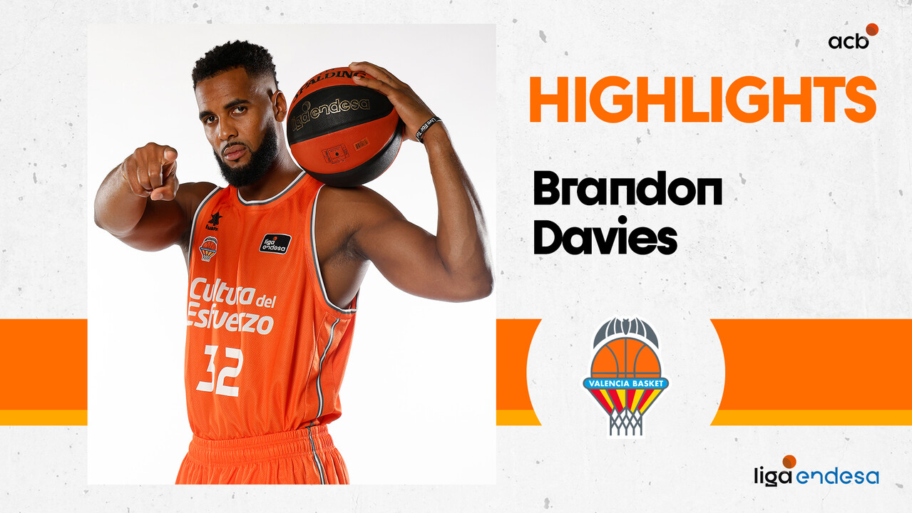 Brandon Davies, dominante en la pintura para Valencia Basket