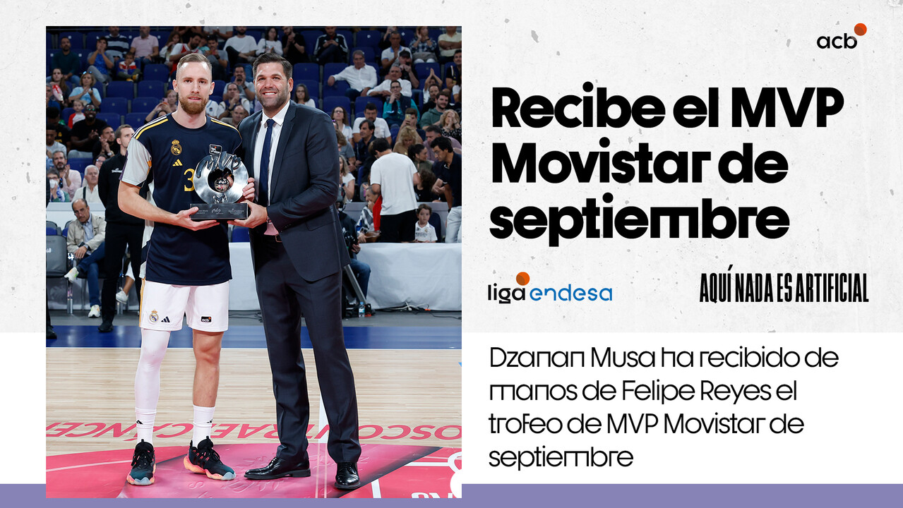 Musa recibe el MVP Movistar de septiembre