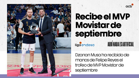 Musa recibe el MVP Movistar de septiembre