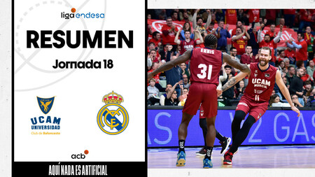 Resumen UCAM Murcia 73 - Real Madrid 61 (J18)