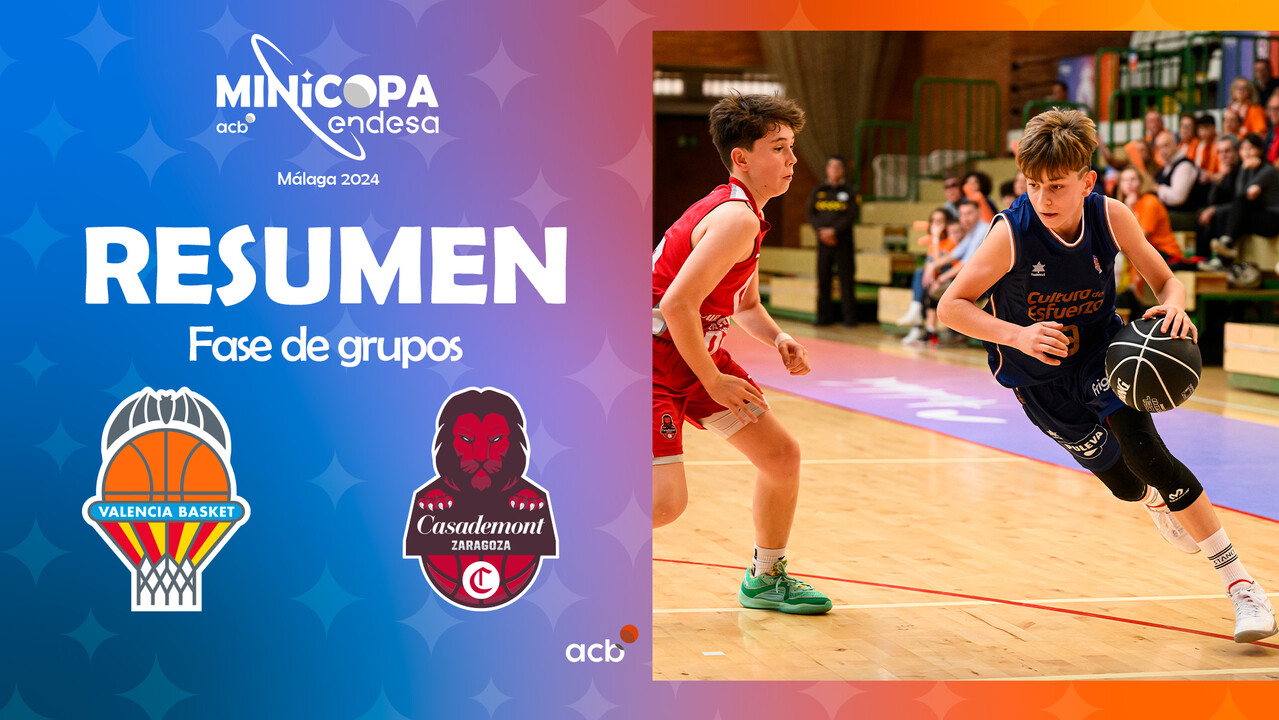 Resumen Minicopa: Valencia Basket - Casademont Zaragoza (J3)
