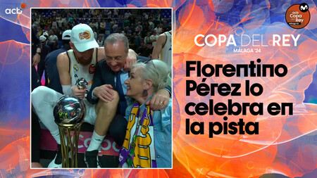 Florentino Pérez, uno más en la celebración del Real Madrid