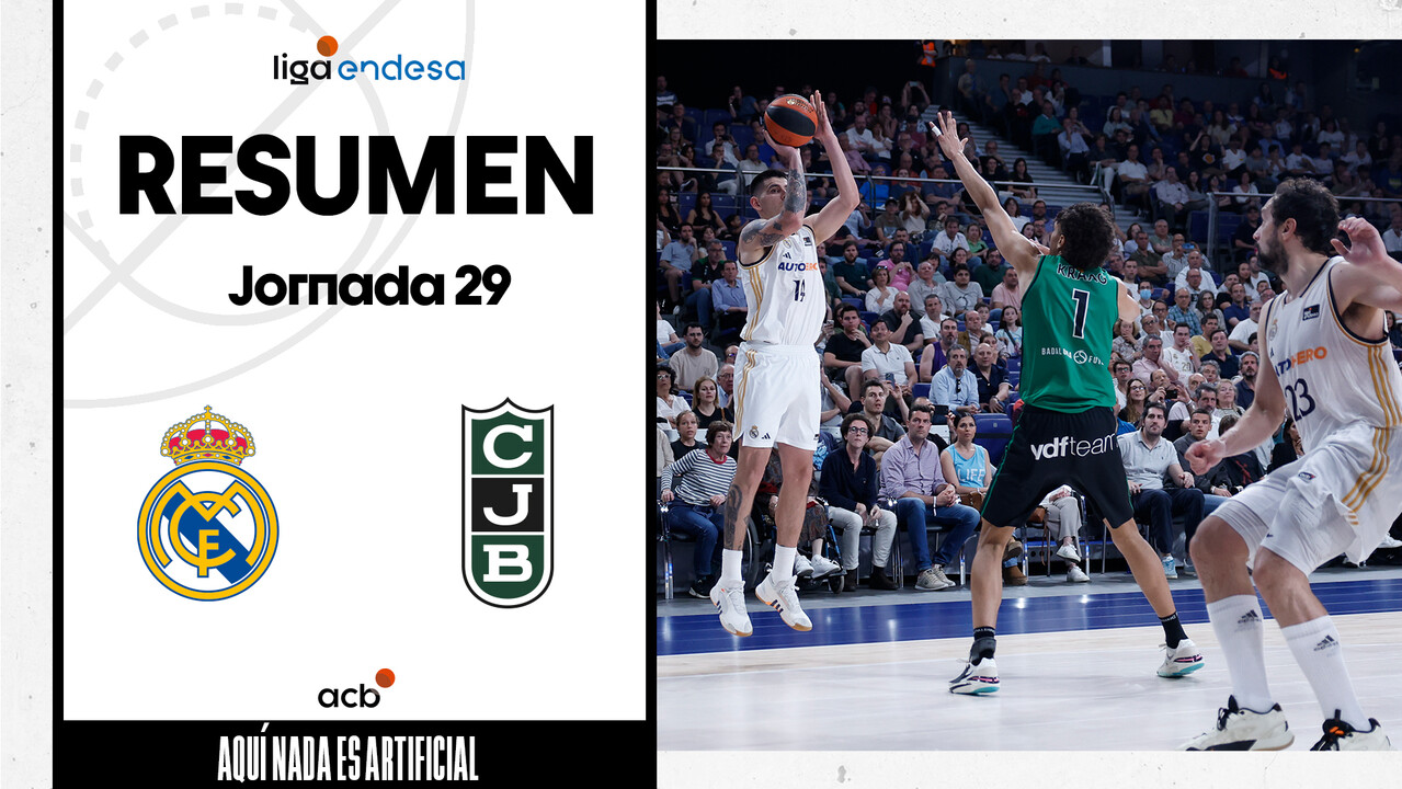 Resumen Real Madrid 95 - Joventut Badalona 92 (J29)