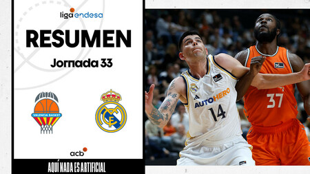 Resumen Valencia Basket 99 - Real Madrid 93 (J33)
