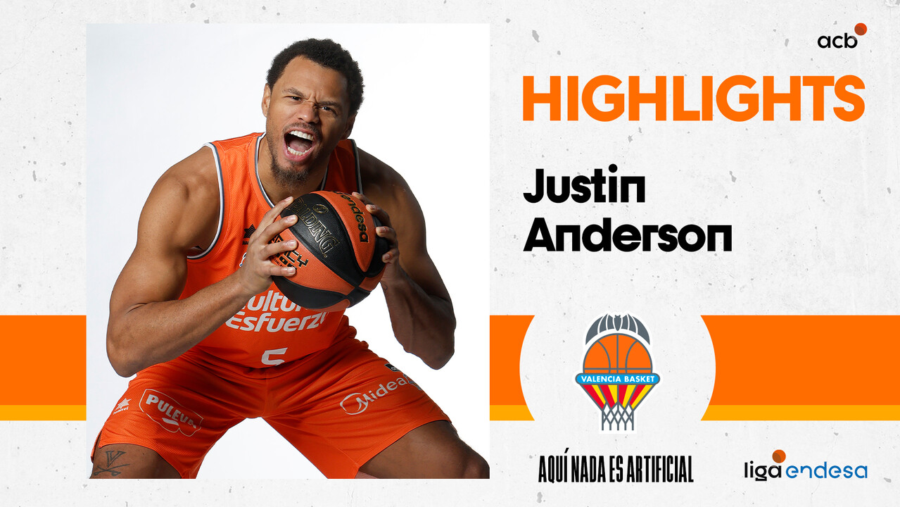 La energía de Justin Anderson arrastra al triunfo a Valencia Basket