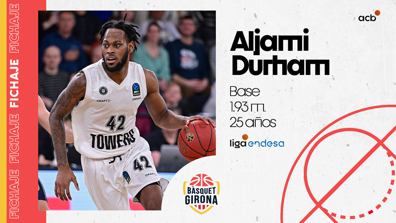 Aljami Durham, nuevo fichaje de Bàsquet Girona