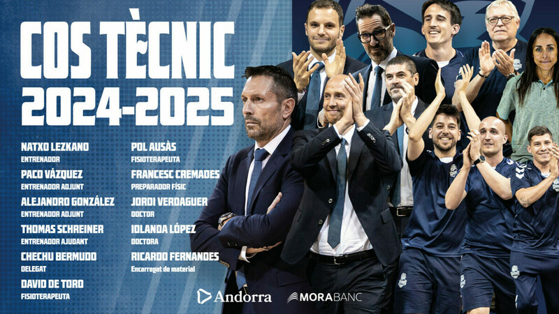 Sin cambios en el cuerpo técnico del MoraBanc Andorra