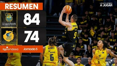 Resumen La Laguna Tenerife 84 - Dreamland Gran Canaria 74 (J5)