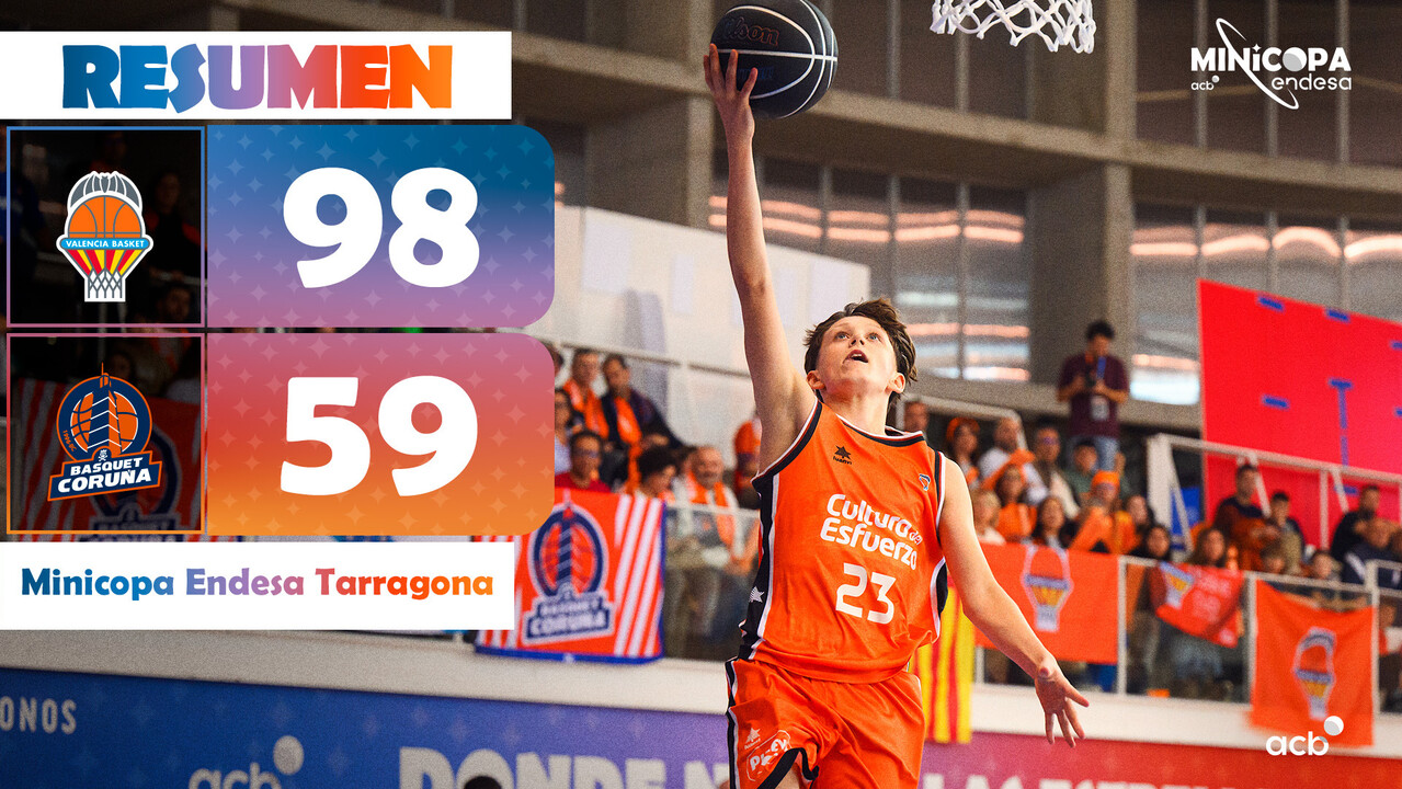 Minicopa Endesa: Valencia Basket 98 - Leyma Básquet Coruña 59 (J1)