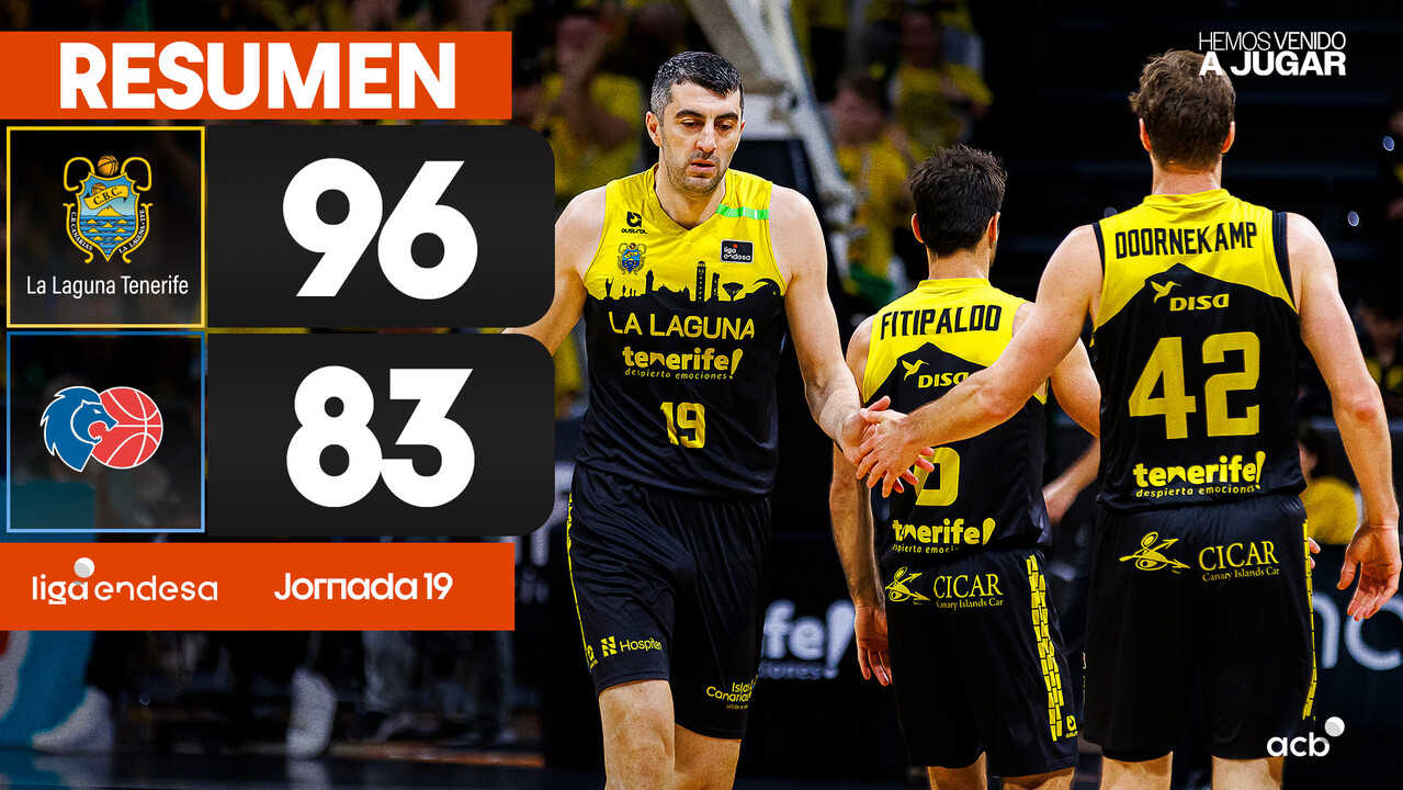 Resumen La Laguna Tenerife 96 - Río  Breogán 83 (J19)