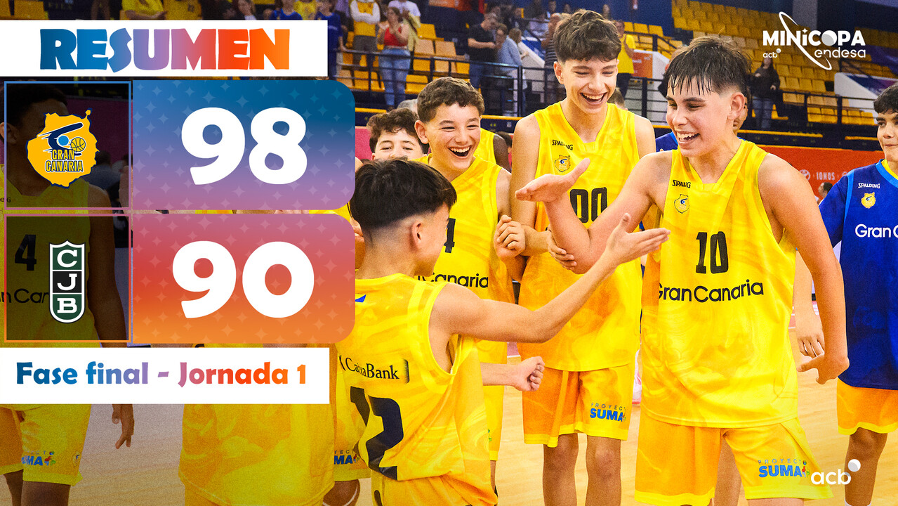 Resumen Minicopa: Gran Canaria 98 - Joventut Badalona 90 (J1)