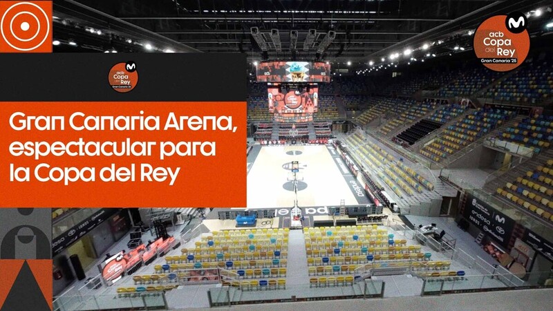 El Gran Canaria Arena se pone chaqué de Copa