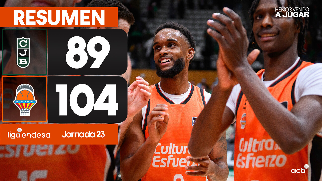 Resumen Joventut Badalona 89 - Valencia Basket 104 (J23)