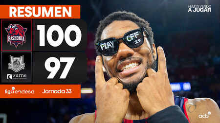 Resumen Baskonia 100 - Surne Bilbao Basket 97 (J33)