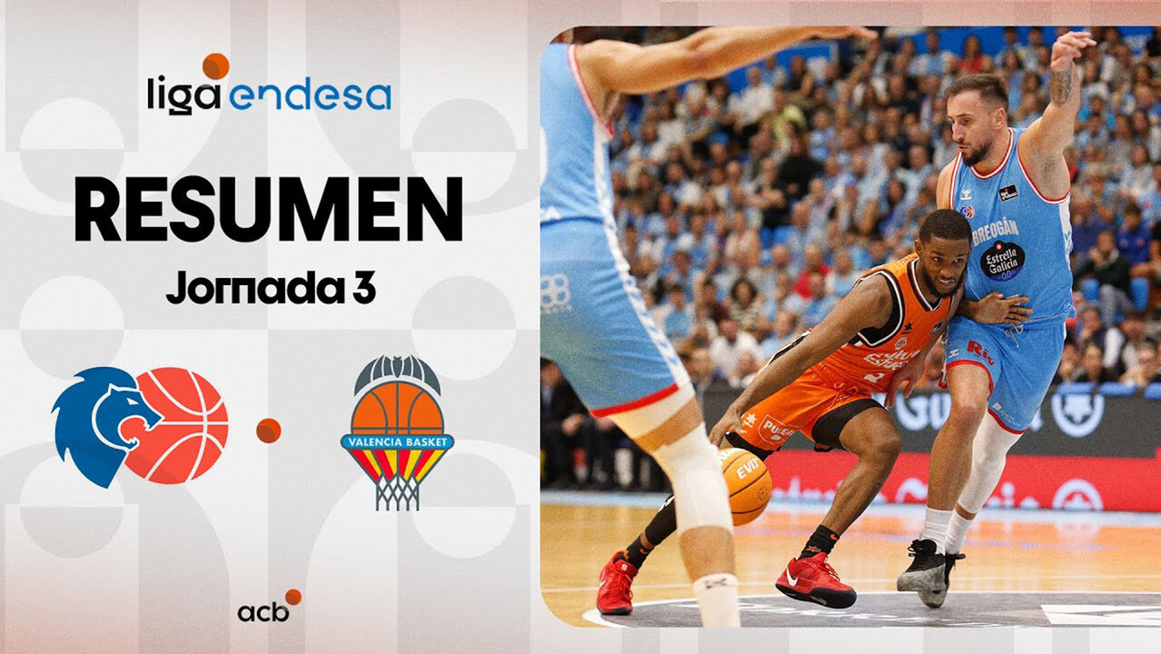 Resumen Río Breogán 75 - Valencia Basket 87 (J3)