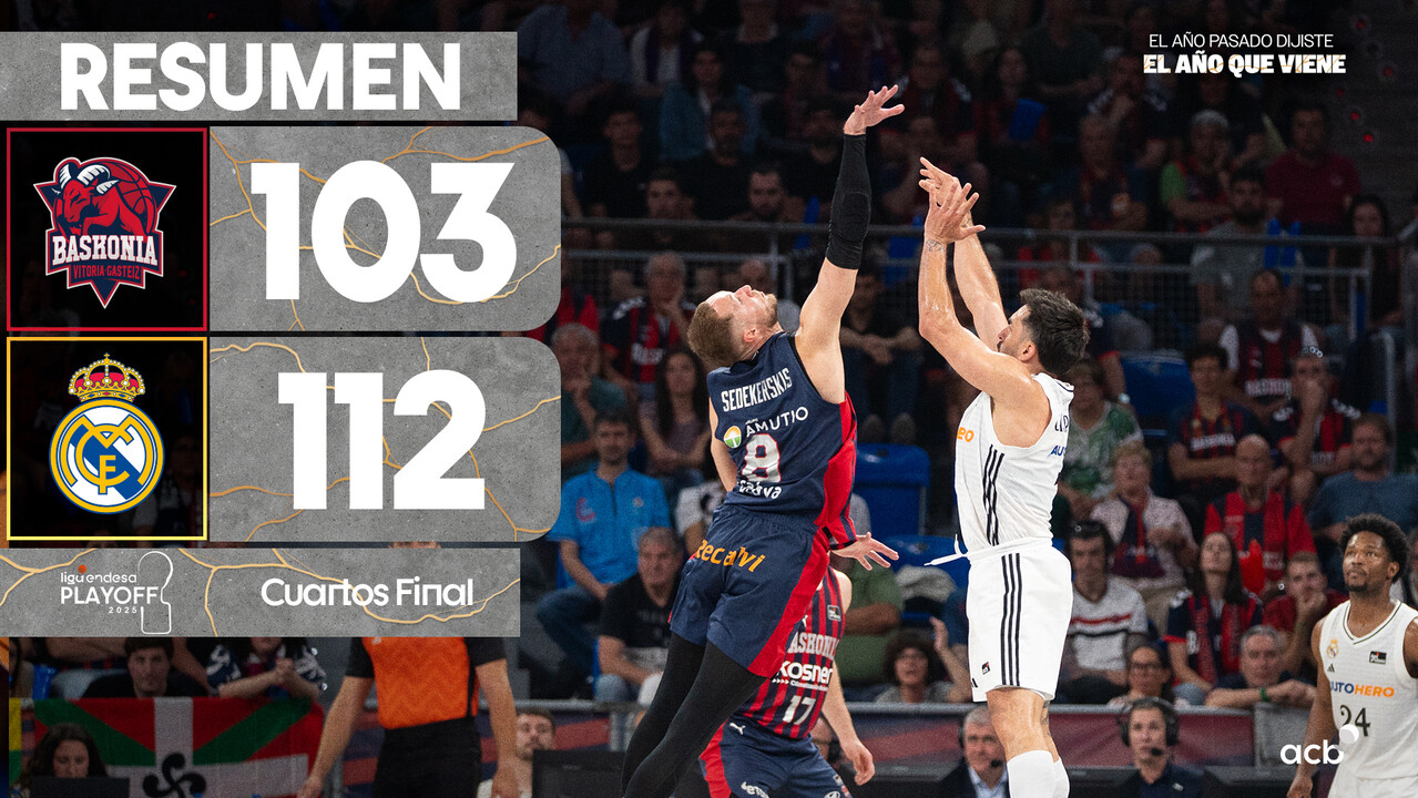 Resumen Baskonia 103 - Baskonia 112 (2º cuartos)