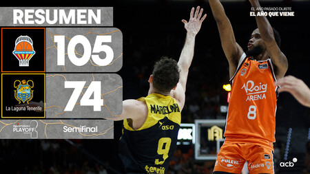 Resumen Valencia Basket 105 - La Laguna Tenerife 74 (2º Semis)