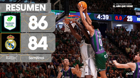 Resumen Unicaja 86 - Real Madrid 84 (3º Semis)