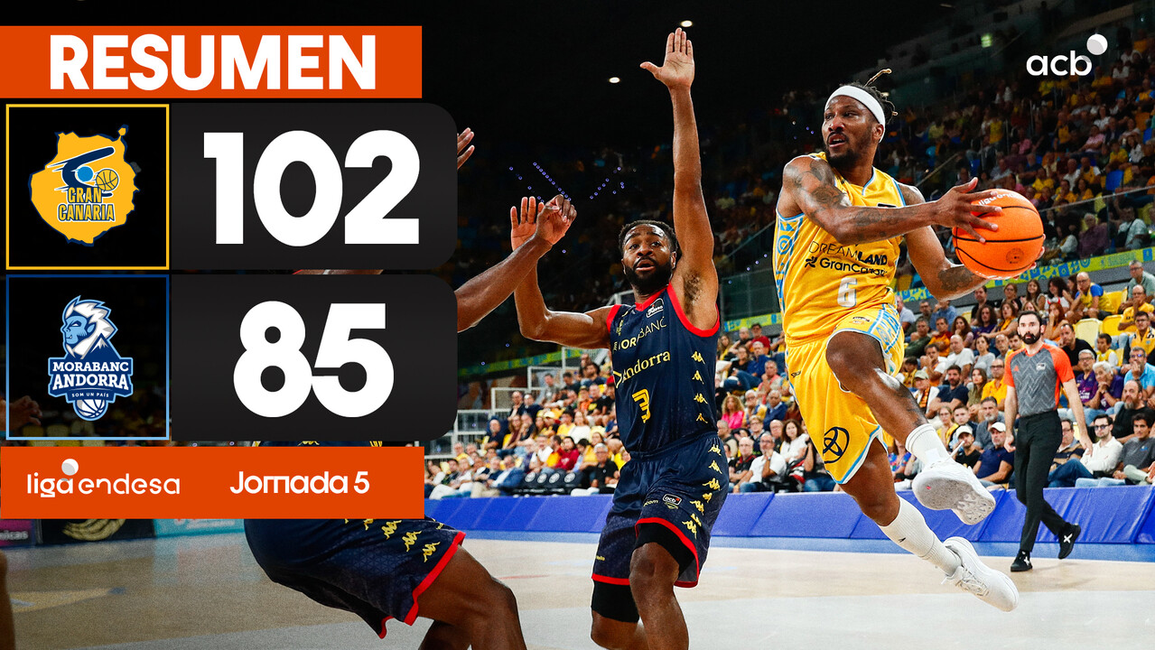 Resumen Dreamland GC 102 - MoraBanc Andorra 85 (J5)