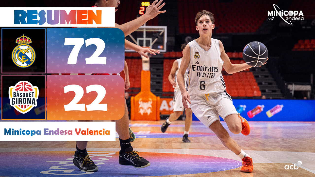 Minicopa Endesa: Real Madrid 72 - Bàsquet Girona 22 (J1)