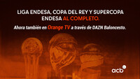 Las competiciones acb se verán también en DAZN en Orange TV