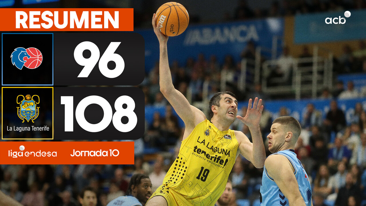 Resumen R&iacute;o Breog&aacute;n 96 - La Laguna Tenerife 108 (J10)