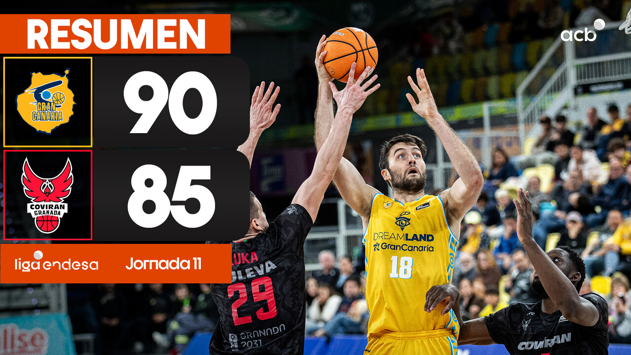 Resumen Hiopos Lleida 81 - Real Madrid 88 (J11)