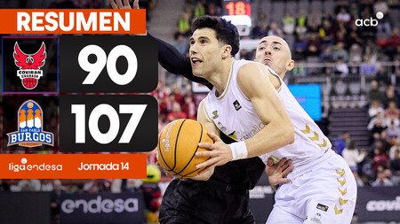 Resumen Coviran Granada 90 - Recoletas Salud San Pablo Burgos 107 (J14)