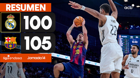 Resumen Real Madrid 100 - Bar&ccedil;a 105 (J14)