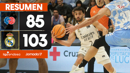 Resumen R&iacute;o Breog&aacute;n 85 - Real Madrid 103 (J17)