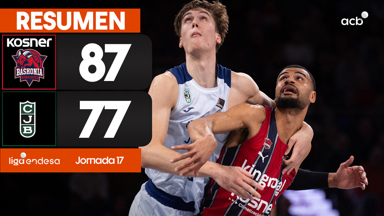 Resumen Kosner Baskonia 87 - Joventut Badalona 77 (J17)