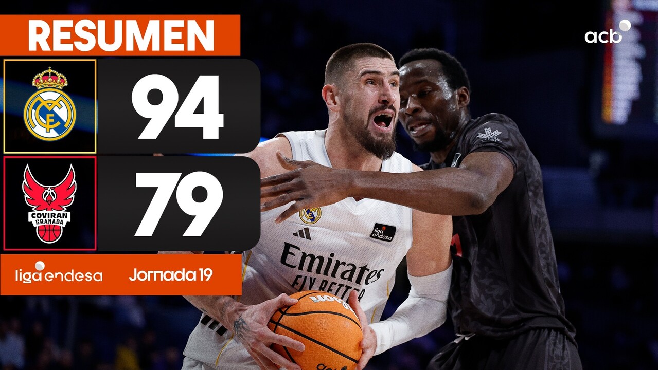 Resumen Real Madrid 94 - Coviran Granada 79 (J19)