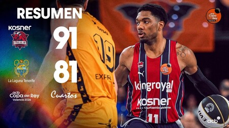 Resumen Kosner Baskonia 91 - La Laguna Tenerife 81 (Cuartos Copa)