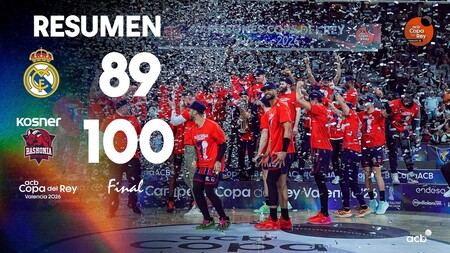 Resumen Real Madrid 89 - Kosner Baskonia 100 (Final Copa)