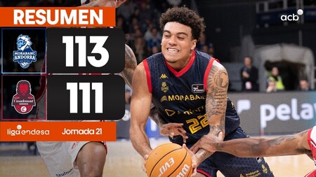 Resumen Morabanc Andorra 113- Casademont Zaragoza 111 (J21)