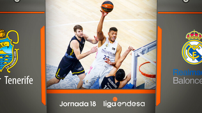 Resumen Iberostar Tenerife 85 - Real Madrid 92 (J18)