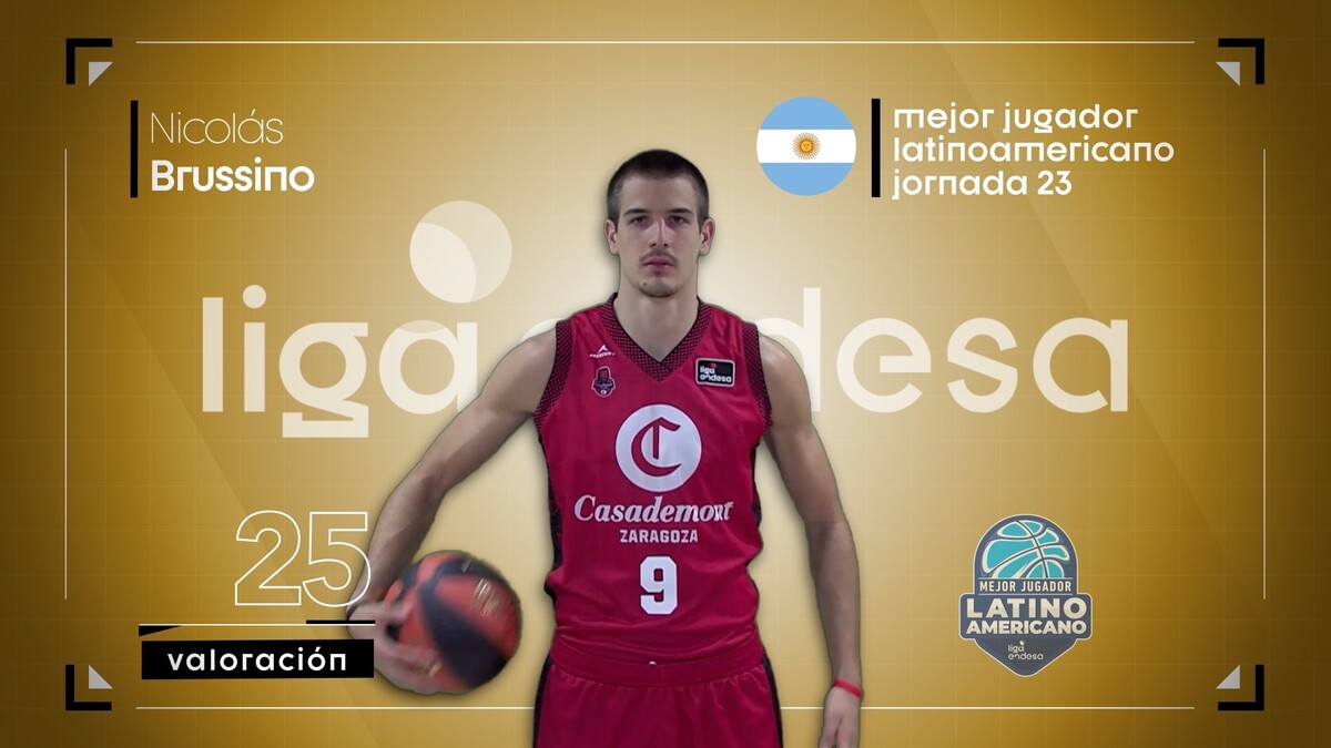 Nico Brussino, Mejor Jugador Latinoamericano de la Jornada 23