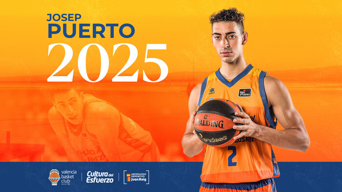 Josep Puerto renueva con Valencia Basket hasta 2025
