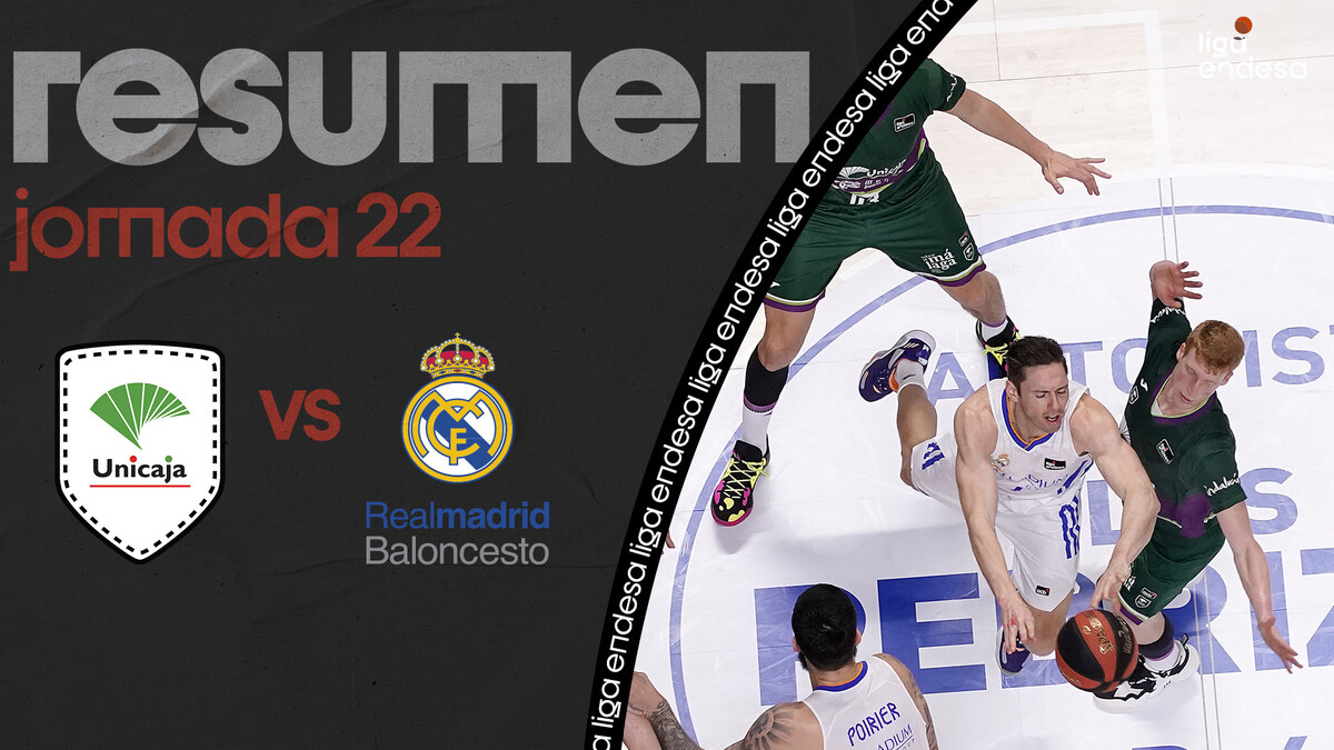 Resumen Unicaja 91 - Real Madrid 92 (J22)