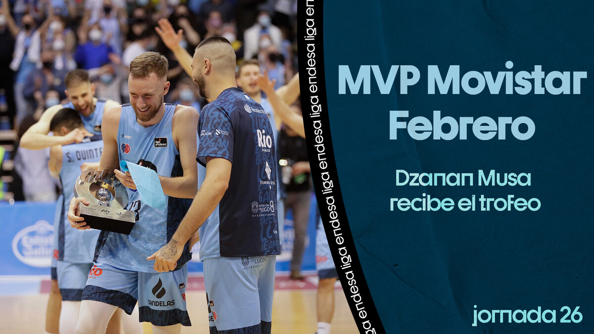 Dzanan Musa recibe el MVP Movistar de febrero ante su público