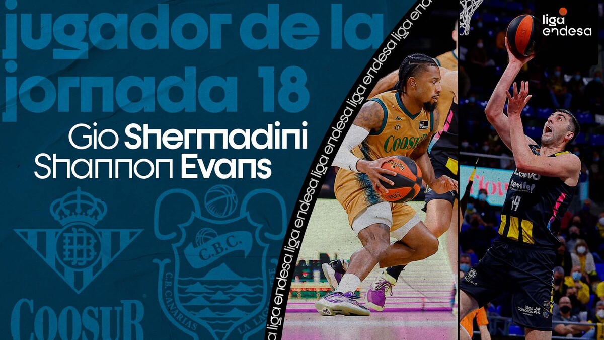 Evans y Shermadini, Jugadores de la Jornada 18